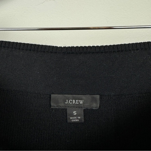 J. Crew Wrap Sweater Midi Skirt Merino Wool Black Size S NWOT - Picture 6 of 7